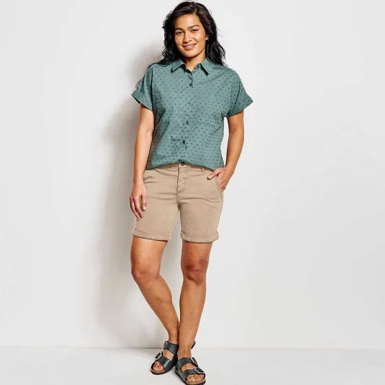 Orvis Shorts|Kut From The Kloth® Stretch Twill Catherine Boyfriend 7" Shorts Desert Khaki