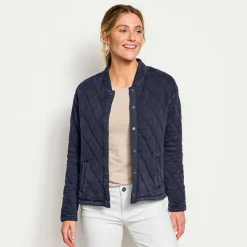 Orvis Sweatshirts|Lived-In Quilted Bomber Jacket Carbon