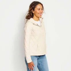 Orvis Sweatshirts|Lived-In Quilted Hoodie Oatmeal