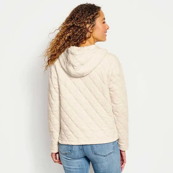 Orvis Sweatshirts|Lived-In Quilted Hoodie Oatmeal