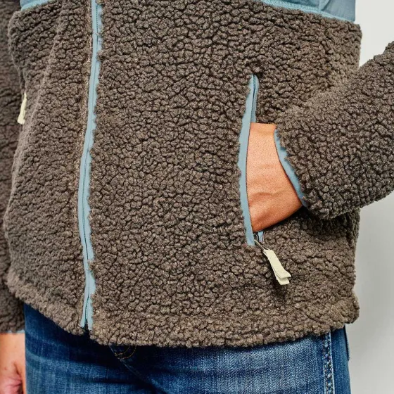 Orvis Fleece|Mad River Sherpa Hooded Jacket Mushroom