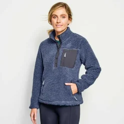 Orvis Fleece|Mad River Sherpa Quarter-Snap Dusk
