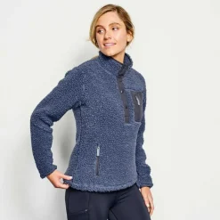 Orvis Fleece|Mad River Sherpa Quarter-Snap Dusk