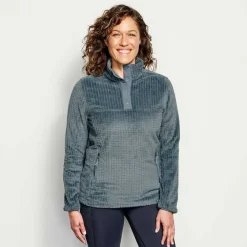 Orvis Fleece|Mesa Fleece Quarter-Snap Tidewater