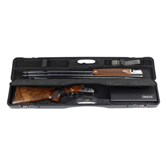 Orvis Field Bags & Luggage|Negrini Lux Universal Shotgun Travel Case Navy Blue