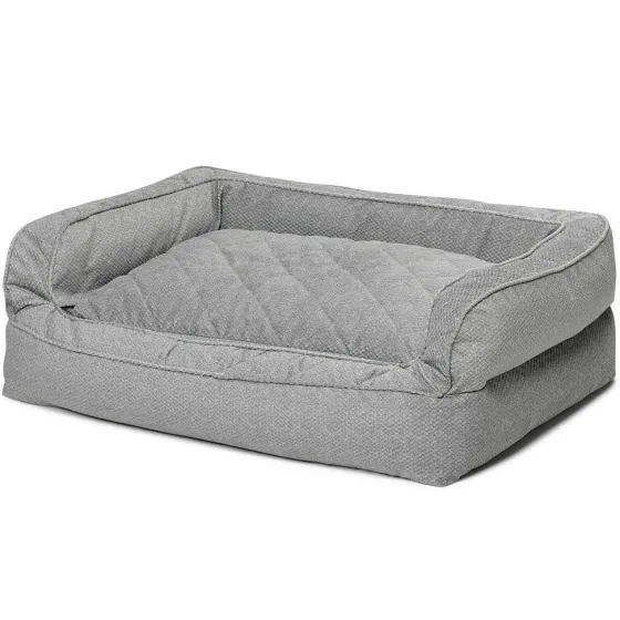 Orvis Comfortfill-Eco Beds| Comfortfill-Eco Couch Dog Bed Grey Tweed