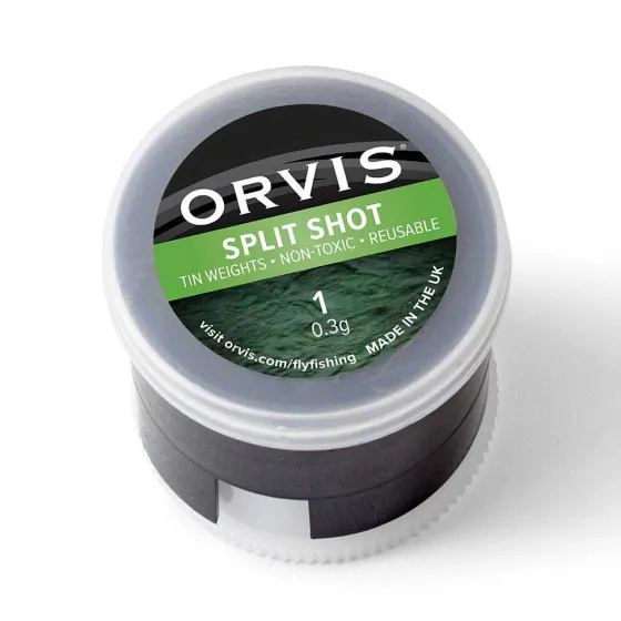 Orvis Tools| Non-Toxic Split Shot - Split Shot Black
