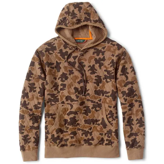 Orvis Sweatshirts|Outdoor Quilted Hooded Sweatshirt Orvis 1971 Camo
