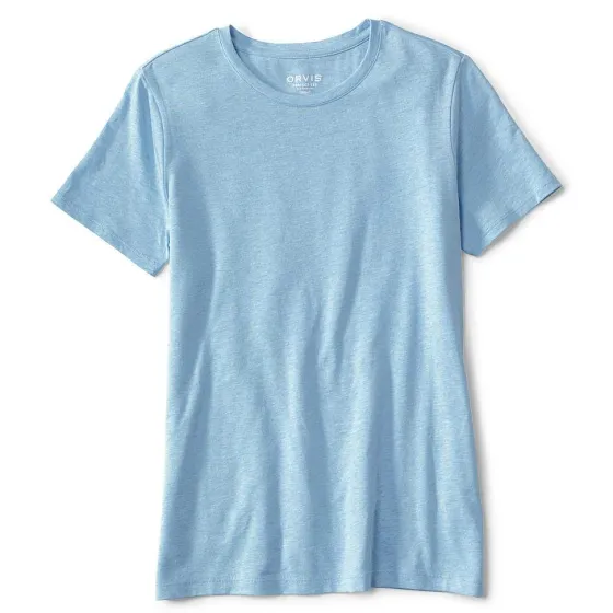 Orvis Shirts|Perfect True Crew Short-Sleeved Tee Cloud Blue Heather