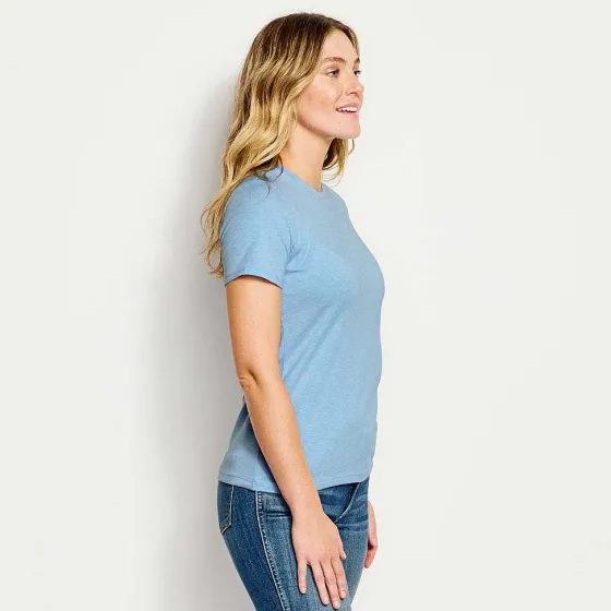 Orvis Shirts|Perfect True Crew Short-Sleeved Tee Cloud Blue Heather