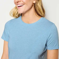 Orvis Shirts|Perfect True Crew Short-Sleeved Tee Cloud Blue Heather