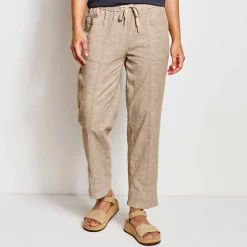 Orvis Pants|Performance Linen Ankle Pants Natural