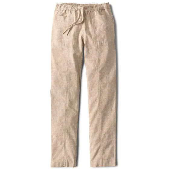 Orvis Pants|Performance Linen Ankle Pants Natural