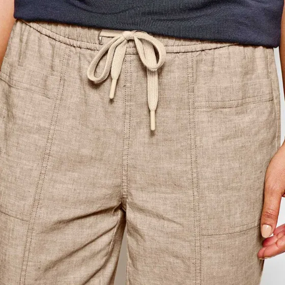 Orvis Pants|Performance Linen Ankle Pants Natural