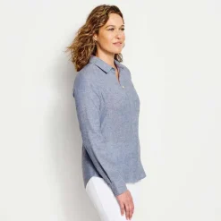 Orvis Shirts|Performance Linen Long-Sleeved Shirt Sea Glass