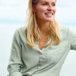 Orvis Shirts|Performance Linen Long-Sleeved Shirt Sea Glass