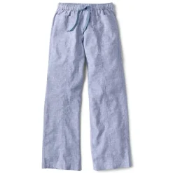 Orvis Pants|Performance Linen Wide-Leg Pants Dusty Blue