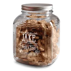 Orvis Bowls, Feeders & Food Storage|Personalized Glass Treat Jar