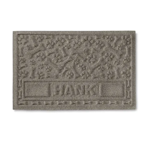 Orvis Bowls, Feeders & Food Storage|Personalized Recycled Water Trapper® Paws And Bones Placemat Gray