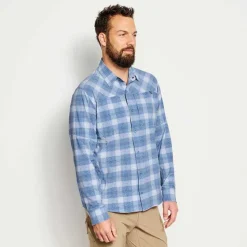 Orvis Shirts|Pro Stretch Long-Sleeved Shirt Blue Fog
