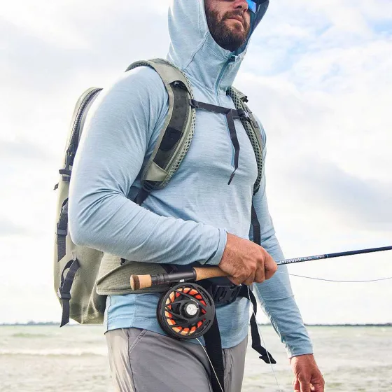 Orvis Shirts|Pro Sun Hoodie Blue Fog/Titanium