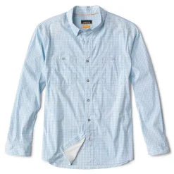 Orvis Shirts|River Guide 2.0 Long-Sleeved Shirt Cloud Blue Gingham