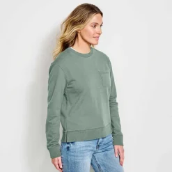 Orvis Sweatshirts|Riverside Crew Sweatshirt Forest