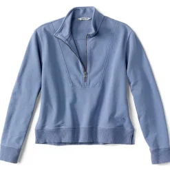 Orvis Sweatshirts|Riverside Half-Zip Sweatshirt Dusty Blue