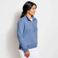 Orvis Sweatshirts|Riverside Half-Zip Sweatshirt Dusty Blue