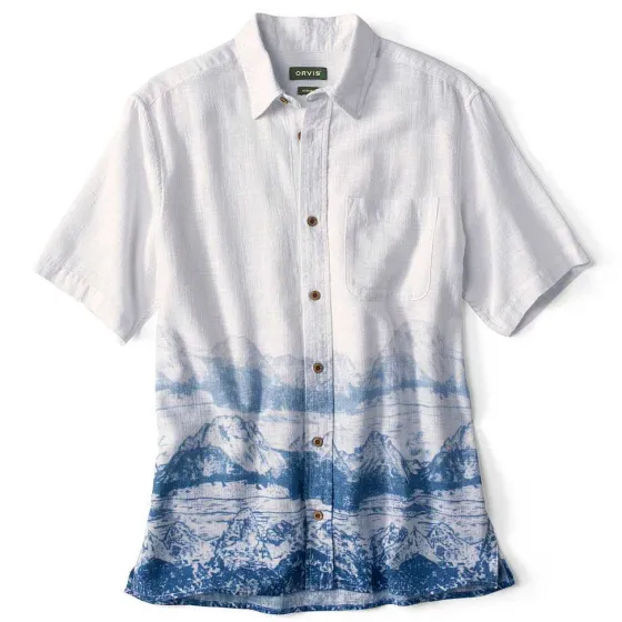 Orvis Shirts|Rugged Air Pigment-Dyed Short-Sleeved Shirt Cloud Blue