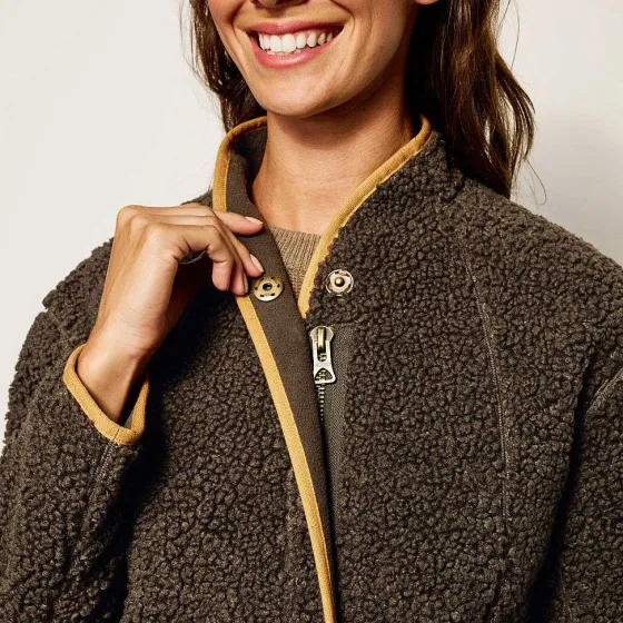 Orvis Fleece|Sherpa Cozy Cocoon Coat Peat