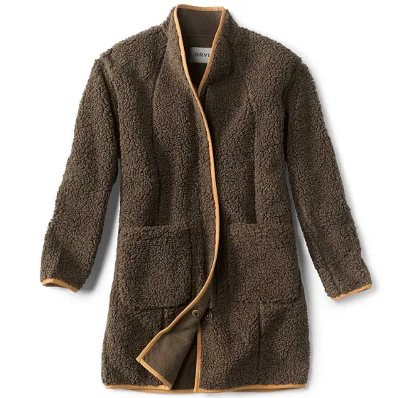 Orvis Fleece|Sherpa Cozy Cocoon Coat Peat