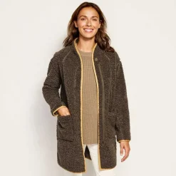 Orvis Fleece|Sherpa Cozy Cocoon Coat Peat