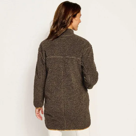 Orvis Fleece|Sherpa Cozy Cocoon Coat Peat