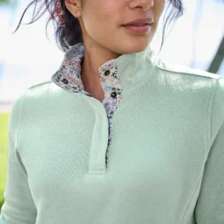 Orvis Sweatshirts|Signature Print-Trim Sweatshirt Sea Glass
