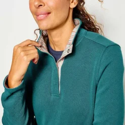 Orvis Sweatshirts|Signature Print-Trim Sweatshirt Oceana