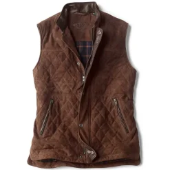 Orvis Jackets|Suede Vest Coffee