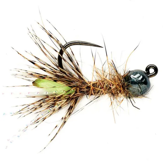 Orvis Nymphs|Tactical Peeping Caddis Th Jig Green