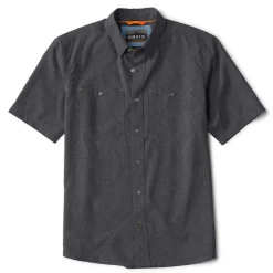 Orvis Shirts|Tech Chambray Short-Sleeved Work Shirt Black