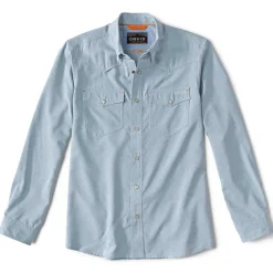 Orvis Shirts|Tech Chambray Western Shirt Blue Fog