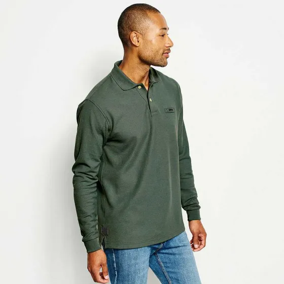 Orvis Shirts|The Signature Long-Sleeved Polo Dark Pine