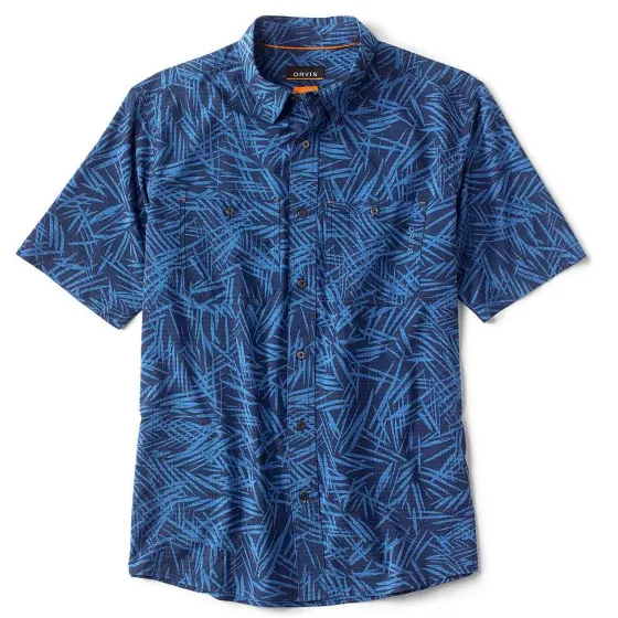 Orvis Shirts|Tropic Tech Printed Short-Sleeved Shirt Blue