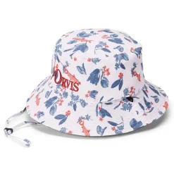 Orvis Hats|Vintage Print Bucket Hat White Mangrove