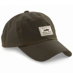 Orvis Hats|Vintage Waxed Cotton Ball Cap Olive