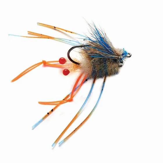 Orvis Saltwater Flies|Vlahos' Combo Crab Blue/Orange