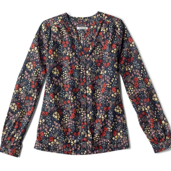 Orvis Shirts|Wander Long-Sleeved Printed Shirt Carbon Artist Floral