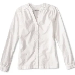 Orvis Shirts|Wander Long-Sleeved Textured Shirt White