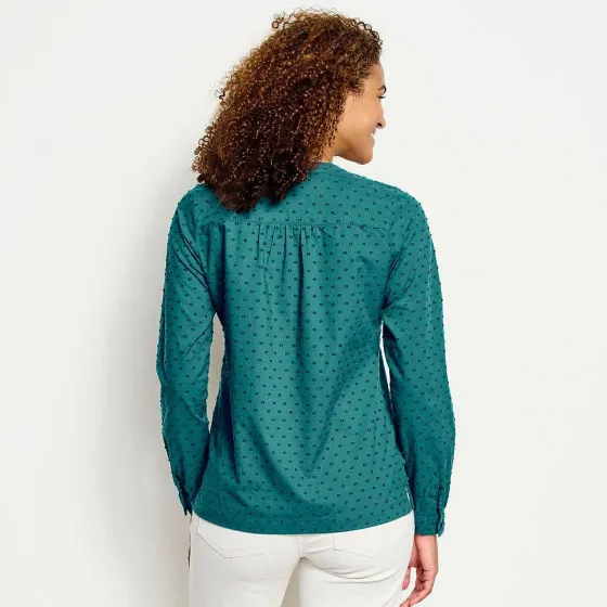 Orvis Shirts|Wander Long-Sleeved Textured Shirt Oceana
