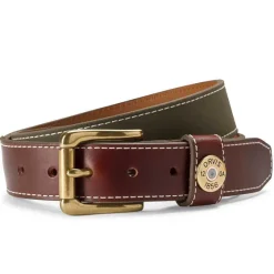Orvis Belts|Waxed Canvas Shotshell Belt Olive