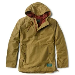 Orvis Jackets|Waxed Ripstop Anorak Safari Green